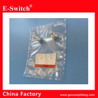 Tedlar PVF Gas Sampling Bags with two PTFE valve  wholesale manufacture PVF-500ML-62F
