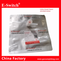 aluminium foil gas sampling bags with one PP valve e-switch brand china  ESN-500ML-61